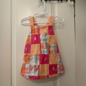 Gymboree Pink and Orange Patchwork Kids Apron